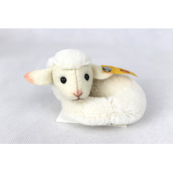 STEIFF Sammler-Kuscheltier "Mini Lamby Lamm", 9cm, Alpaca...