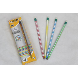 12 Stücke BIC® Bleistift Evolution (Stripes 646 HB mit...