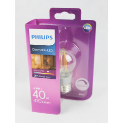 Philips Dimmable LED, P45 4.5W (470 Lumen) E27 220-240V...